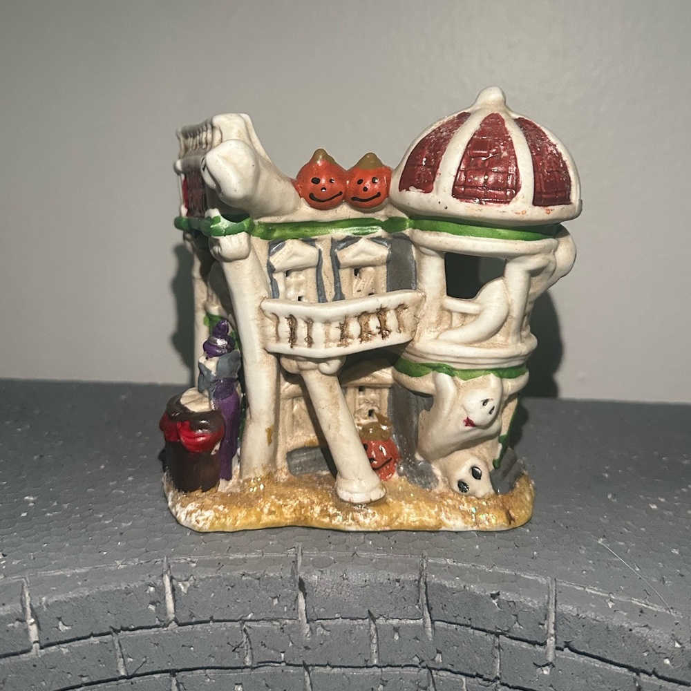 Vintage Ceramic Witches School for Halloween Village